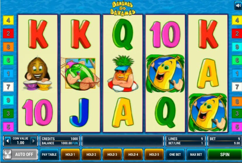игровой автомат bananas go bahamas novomatic